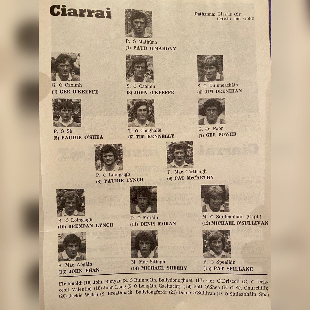 Daniel O Connell If You Were In Croke Park For The All Ireland In 75 This Is The Programme You D Have Leafed Through When We Got Off The Train At Heuston
