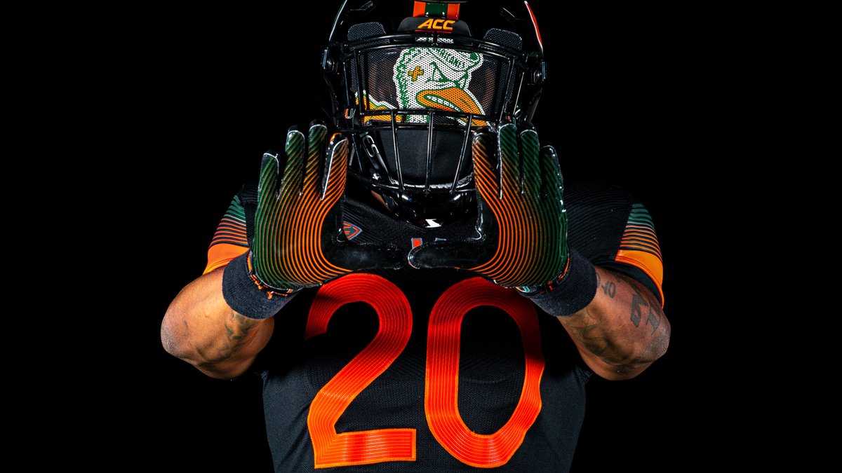 Miami Hurricanes show off new football uniforms, including 'Miami Nights'  black alternate