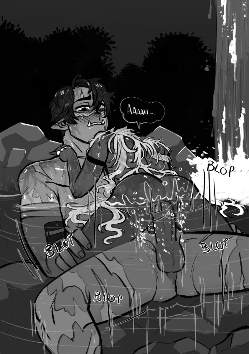 nsfw // day 21: shower sex (but as in river sex heh)🚿