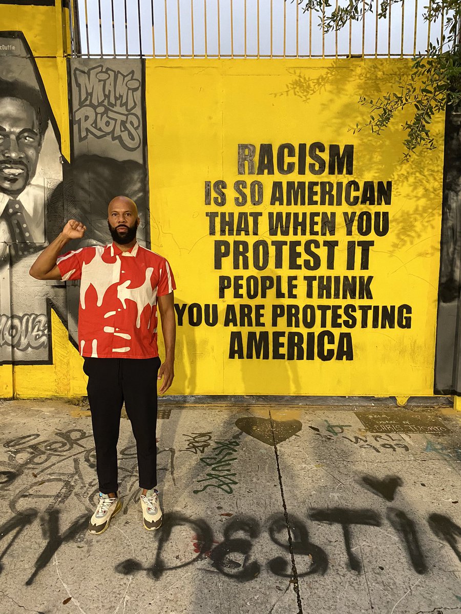 COMMON on X: “Racism is so American that when you protest it, people think  you are protesting America.”  / X