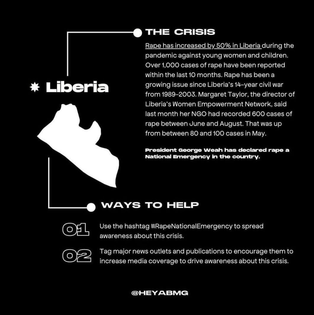 OfficialCJUE's tweet photo. Africa deserves better.
"Guinea #PrayforGuinea
Liberia #RapeNationalEmergency
Nigeria #EndSARS
Namibia #SHUTITDOWNNAMIBIA
Congo #CongoIsBleeding
South
Cameroon #JusticeforCameroon, #angolophonecrisis
#Repost @heyabmg"
Link to see additional countries: https://t.co/DUzkDcSiVO https://t.co/vPSIDFxGHr