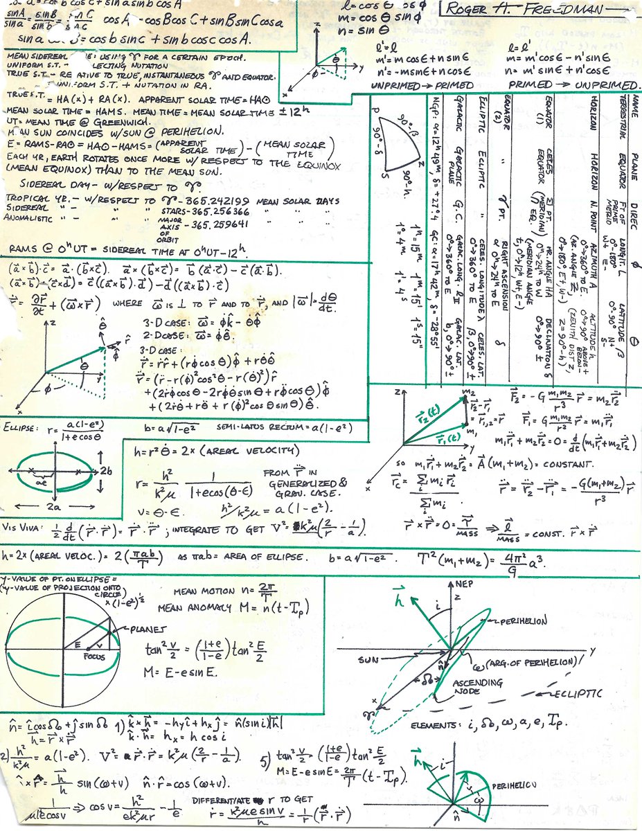 Roger Freedman Has Been Jabbed Twice Amused To Look At My Astronomy 103a Final Exam Review Sheet From Fall Quarter 1971 At Ucla