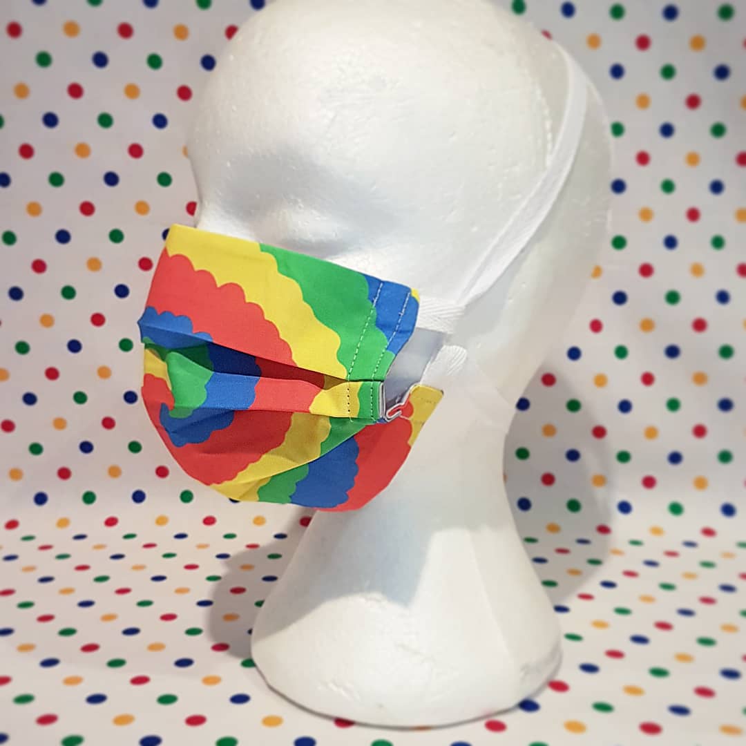 polka_nerd's tweet photo. Animal Crossing Dom masks now available! I spent a long time trying to get this pattern just right, so hopefully it looks good 😂 this is based on Dom's starting outfit!!

https://t.co/qO3a3QFDeS https://t.co/22nMGYXUDV