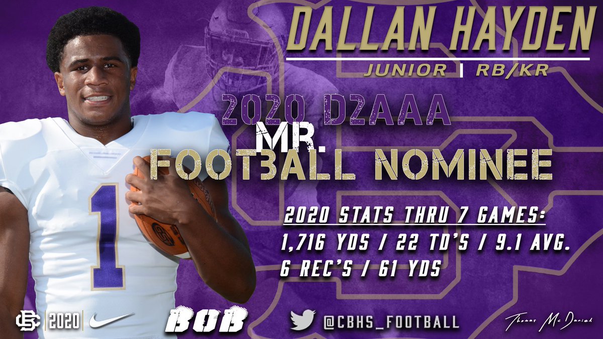 Division II Class AAA #MrFootball nominated by us at #d1highlights &amp; every other media outlet in the state should be @DCH__2 out of Christian Brothers. Numbers don’t lie.