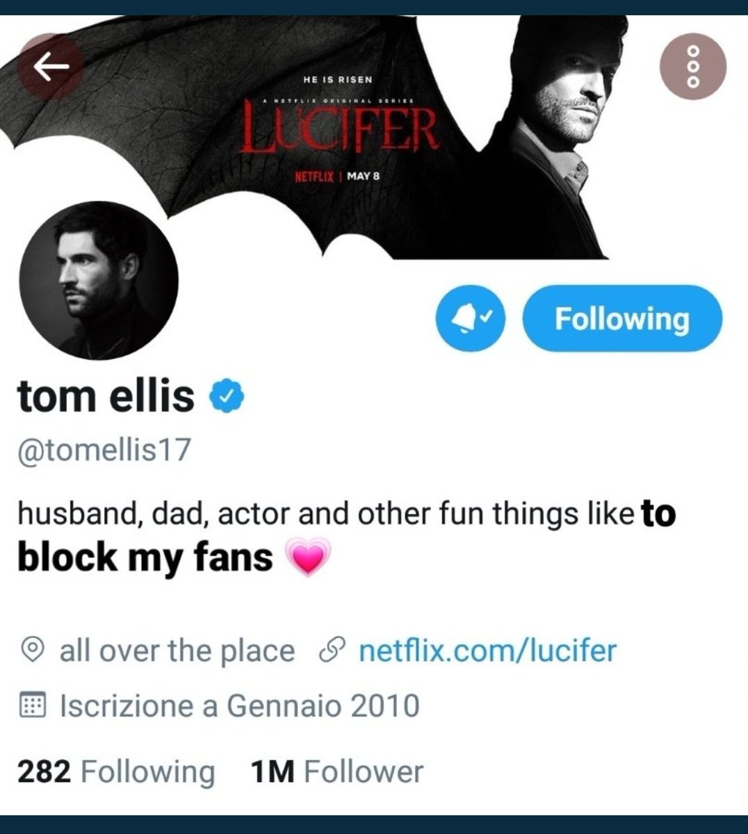 vi_deckerstar's tweet photo. Contino amando Lucifer, mas Tom definitivamente está difícil defender. Vamos dar um tempo 
#TomEllisisoverparty https://t.co/A10tgVZbDr