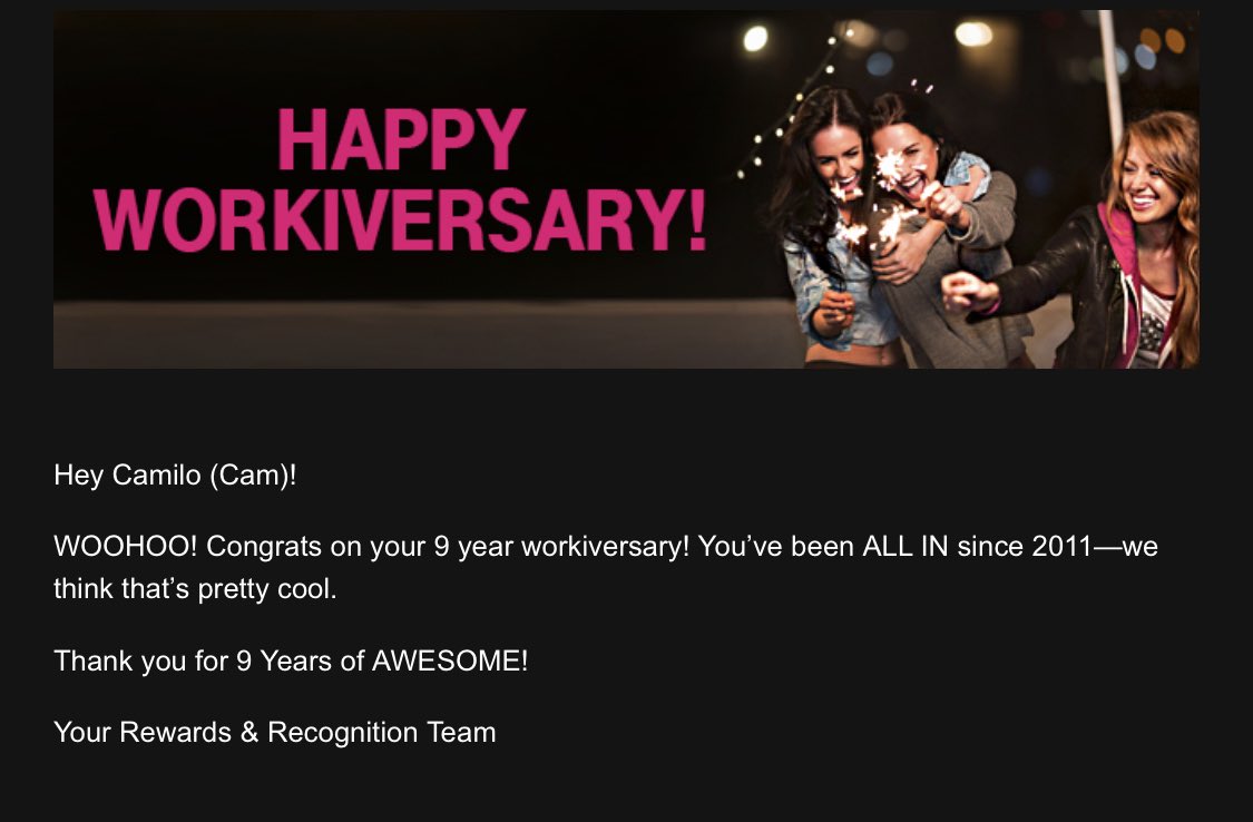 Mil0812's tweet photo. Today officially marks my 9th year w/ ⁦@TMobile⁩ &amp; I couldn’t imagine being a part of any other team! Thankyou to my mentors, leaders, and teams  who have believed in me over the last 9 &amp; I can’t wait to see what the next BIG years bring!!! #AlmostDoubleDigits #1️⃣0️⃣ https://t.co/0mSWU2ZHae
