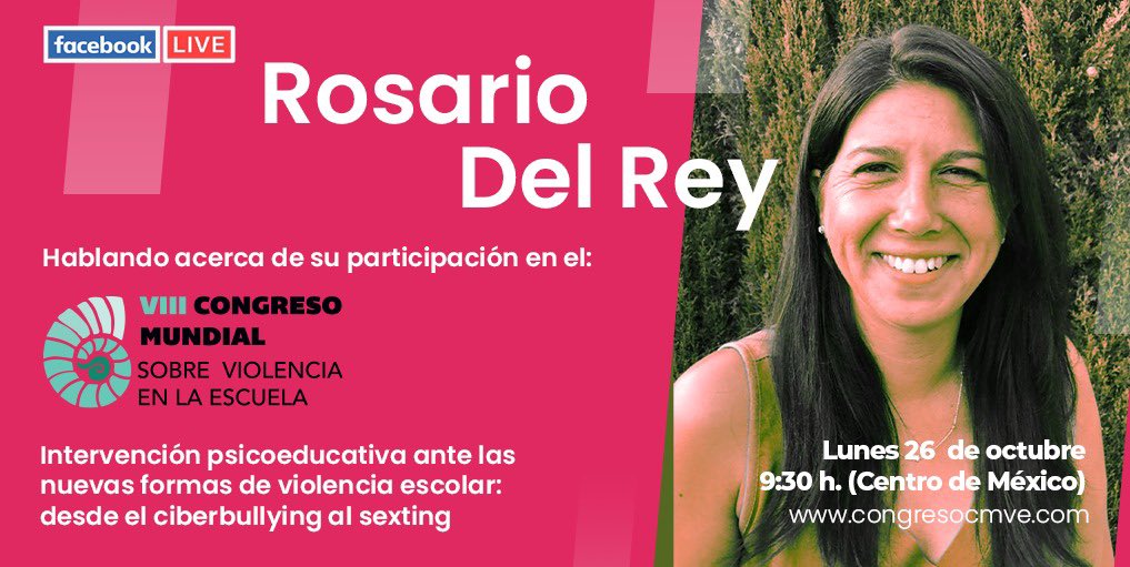 CMVEmexico's tweet photo. La aparición de formas de relación mediadas por las nuevas tecnologías ha generado nuevos fenómenos como el ciberbullying y el sexting de esto nos platicará Rosario del Rey @RosarioDelRey1 el día de mañana, lunes 26 de octubre a las 9:30 a.m. (tiempo del centro de México) https://t.co/oeCEE5R87N