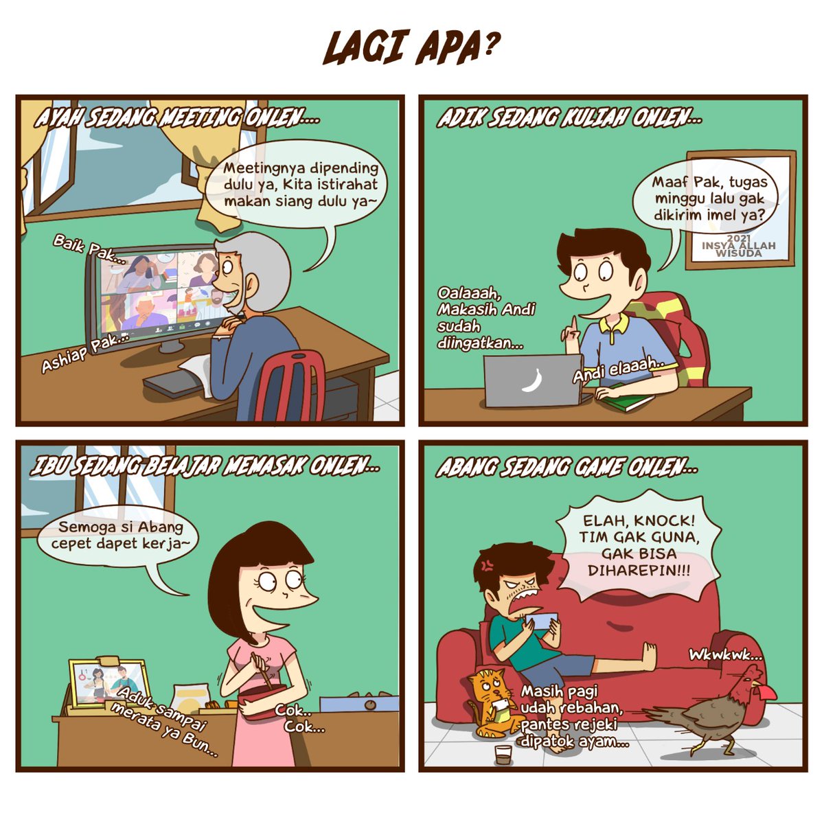 Selamat senin, kamu lagi apa? lagi dimana? sama siapa? semalam berbuat apaaaa?