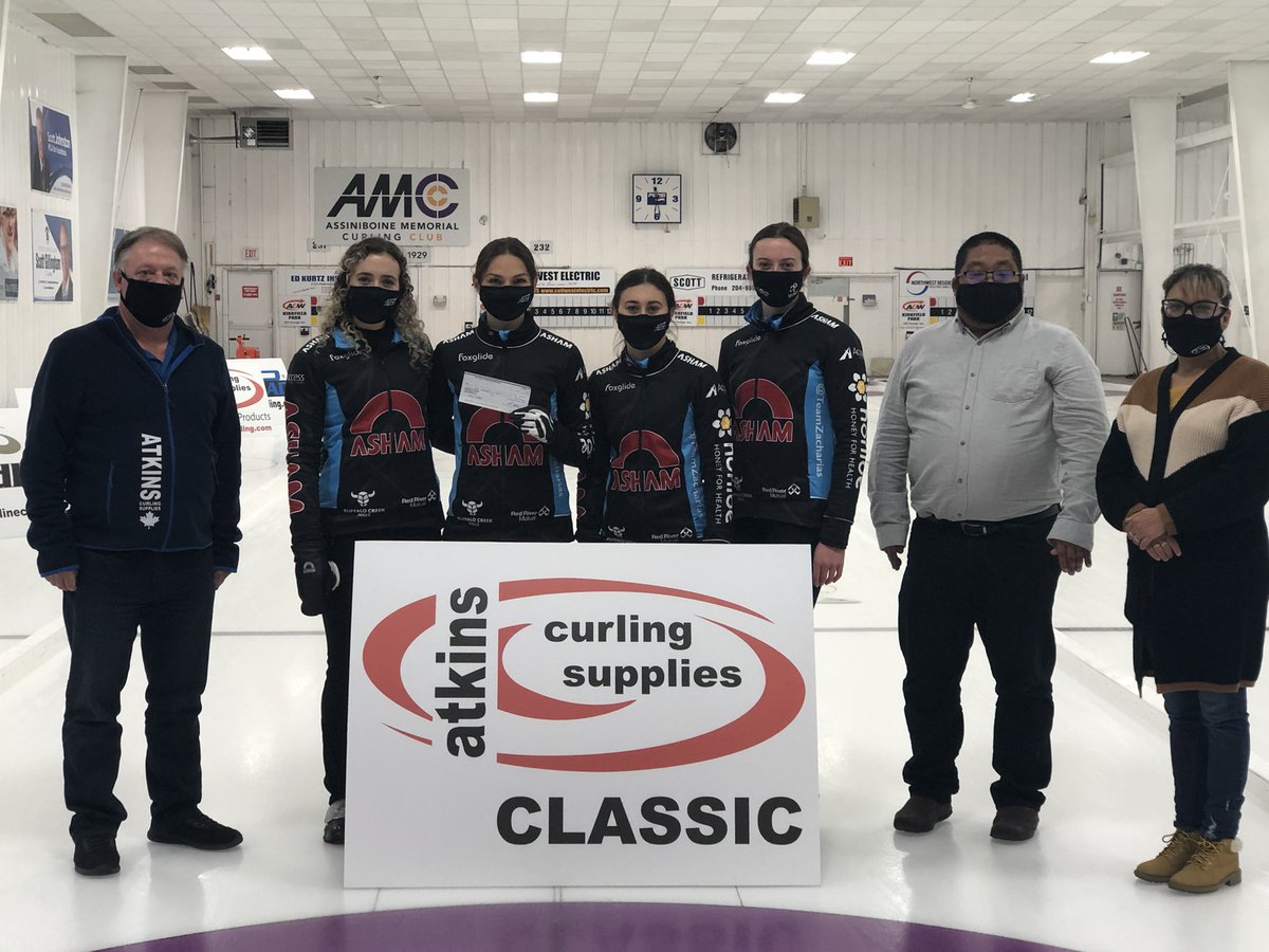 A 2-win day and we capture the <a href="/atkinscurling/">Atkins Curling</a> Classic!! A huge thank you to Rob Atkins and everyone at the Assiniboine Memorial Curling Club for hosting a great event and keeping everyone safe. With this win, we capture our berth to the 2021 Manitoba Scotties!! #teamasham
