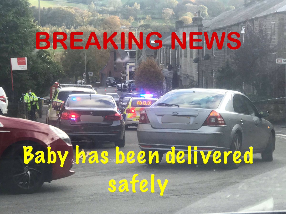 Pregnant Women injured in RTC in #Chinley earlier this afternoon gives birth to baby in hospital although the women is still in a serious but stable condition.