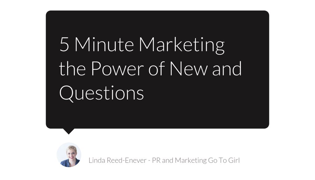 5 Minute Marketing the Power of New and Questions https://t.co/OcrIqS1UNl
#contentmarketing #5minutemarketing #Marketingtip #Businesstip https://t.co/EcOunL90ML