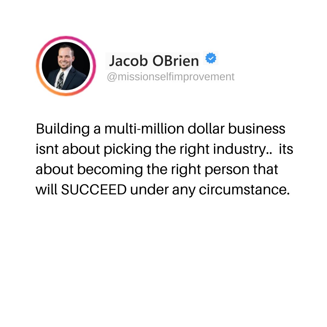 If you keep losing at life, or in business it’s time for a YOU make over.

Work on...
Overcoming imposter syndrome 
Build confidence 
Breakthrough limiting beliefs
Relentless personal development 
Develop a growth mindset
Be grateful

Changing is key to your success 💪🏼