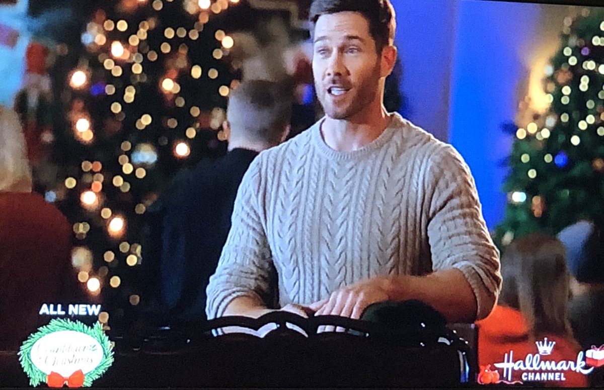  This is the sweater to beat!  They gambled on that color choice and won; it’s surprisingly cozy. Great texture and fit. Accentuating the forearms = bonus.  #ChateauChristmas  #SexyXmasSweaters