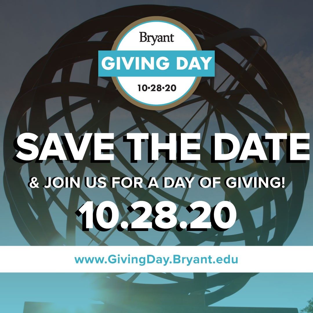 In just three days, the entire Bryant community will come together as one for #BryantGivingDay! Don't forget to donate to the Student Alumni Association!