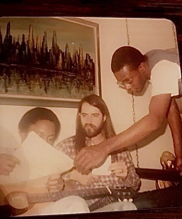 gwtallent's tweet photo. In a nostalgic mood tonight after watching ⁦@springsteen⁩ film.
Hello to old dear pals that have gotten busy living fruitful lives.
Davey, Boom &amp; myself 1973 https://t.co/uE5GjymweV