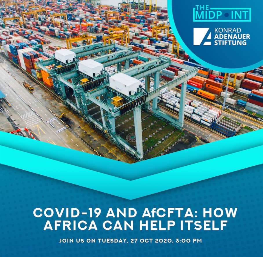 KAS_SouthAfrica's tweet photo. Only one more day to go ...
We are proud to present our first edition of #TheMidpointSA online debate, tomorrow at 3pm (SAST).
Discuss with @RonakGopaldas, @MariusOosthuiz7 ,
Tshepidi Moremong& us the #AfCFTA & its effects on Africa.
✒️https://t.co/50VkccpdO7
#SouthAfrica https://t.co/BF3Jxq1mlJ