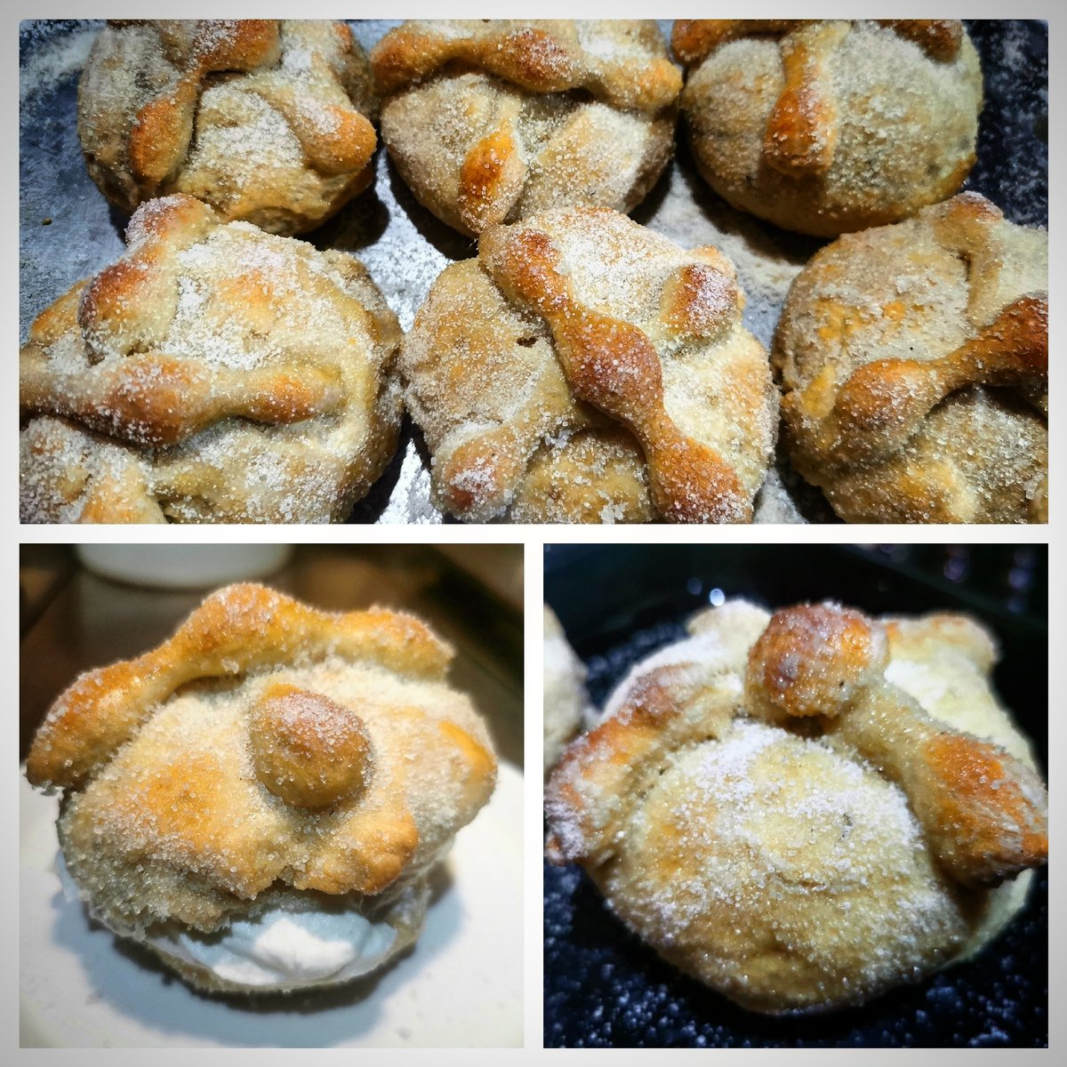 aKieLuZeMog's tweet photo. MORIDO BREAD #PrimerIntento #PanDeMuerto #TradicionesMexicanas #PanTradicional #PanMexicano #Pan #NoQuedóNadaMal #DíaDeMuertos #DeadBread #DayOfTheDead #Bread #RellenitosDeNata #Delicious #PaChuparseLosDedos #México🇲🇽 https://t.co/xaAfL39imX