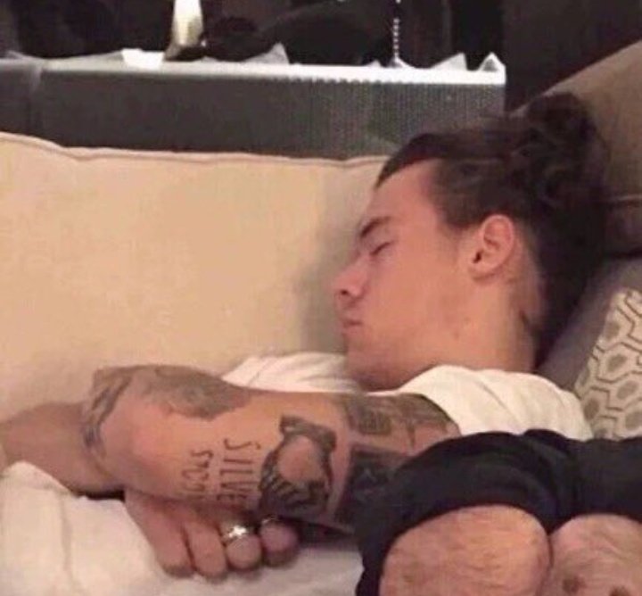 florkirstein's tweet photo. Yo: Viendo Dunkirk, This is us, 30 momentos de One Direction, mirando miles de videos para no dormirme y no perderme el mv Golden... 

Mientras tanto Harry: https://t.co/IuYDOexlpy