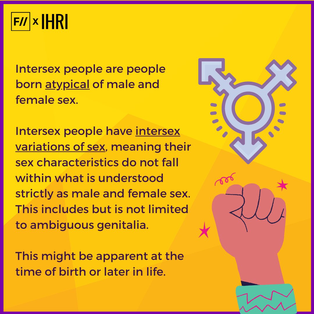 Feminism in India on Twitter "Intersex people are people born atypical of male and female sex