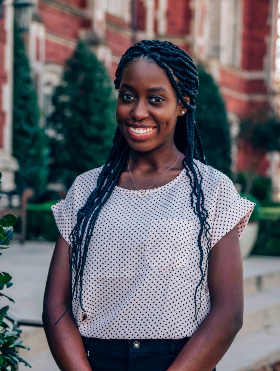 OU_ALD's tweet photo. It’s time for #meetexecmonday again!!! This is Mercy and she’s ALD’s service chair! She is from Uganda and is majoring in finance and economics! Her favorite restaurant is Chipotle. Mercy loves taking road trips and hanging out with friends/family during her free time. https://t.co/cRpUnJkKuE