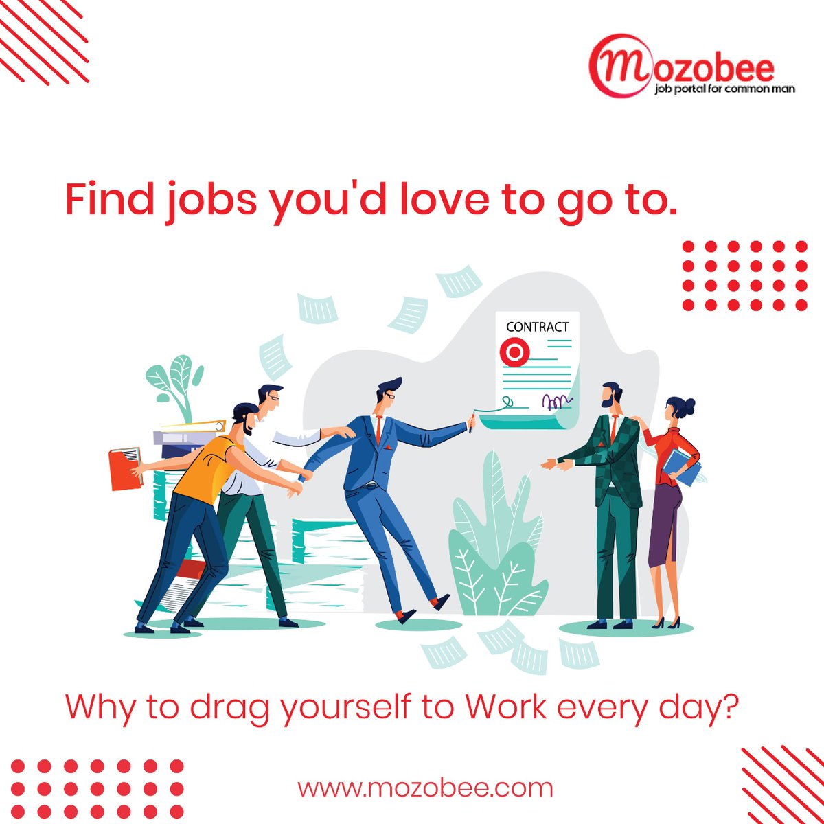 mozobeesocial's tweet image. Stuck in a job that you don&apos;t like anymore.
Find exciting new job opportunities with more than 500+ categories only on mozobee.com
For more info call us on +91 7406001133.
#Naukri  #JobOpportunities #LatestJobOpenings #JobSearch #mozobee #mozobeejobs #mozobeeapp