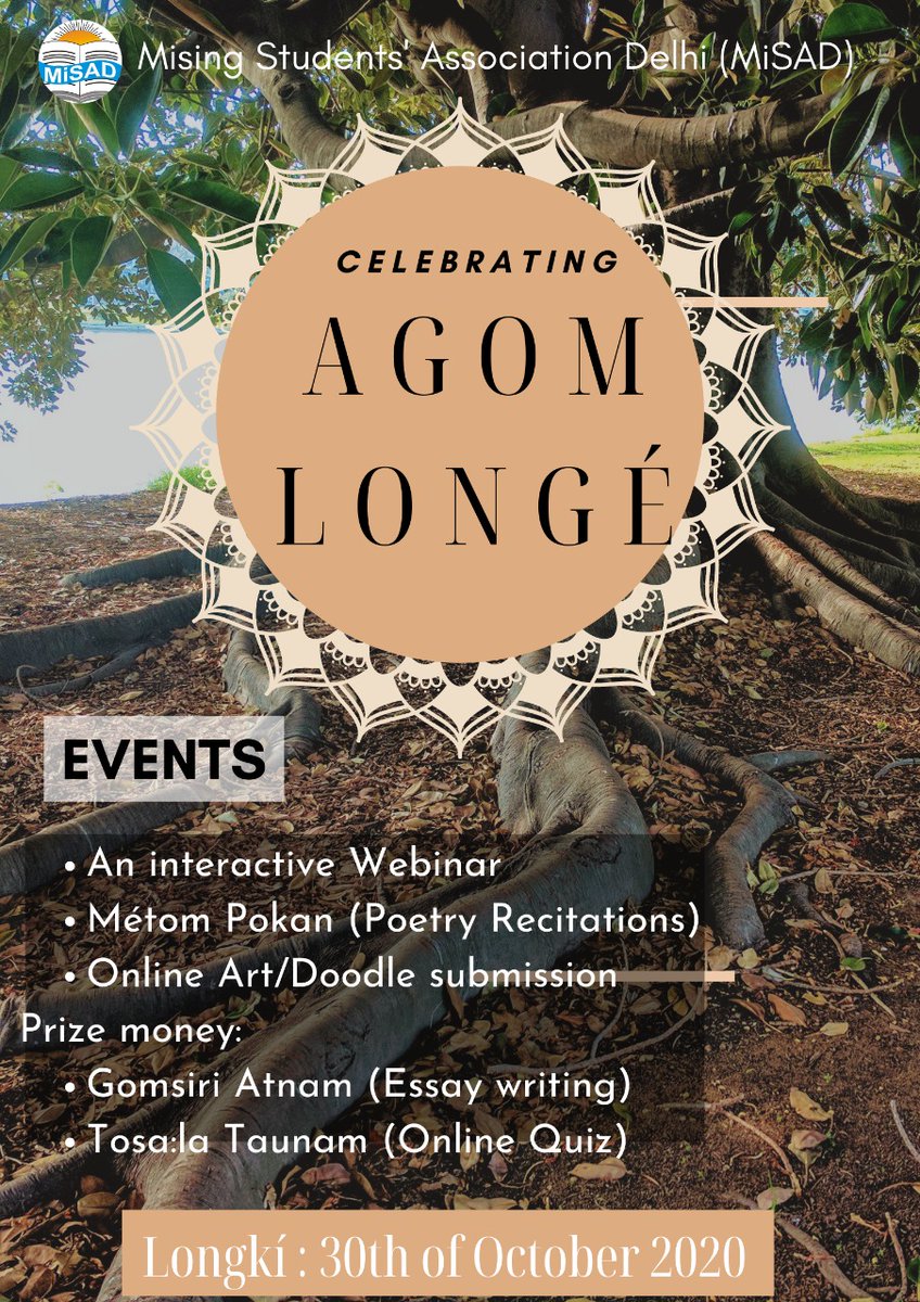 JenyDoley's tweet photo. MISING:  Indigenous Tribe of Assam, India will be celebrating Language Day called as Mising Agom Longé to commemorate long tribal struggle, in preservation its language and culture. 
Some small thoughtful events are put to celebrate this special day. 

Open to all! 
Irroi  ! https://t.co/aaeLY8pyNV