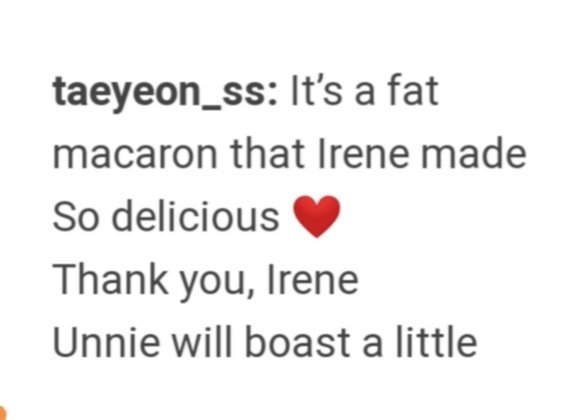 irene baking macaroons for taeyeon unnie is so wholesome 