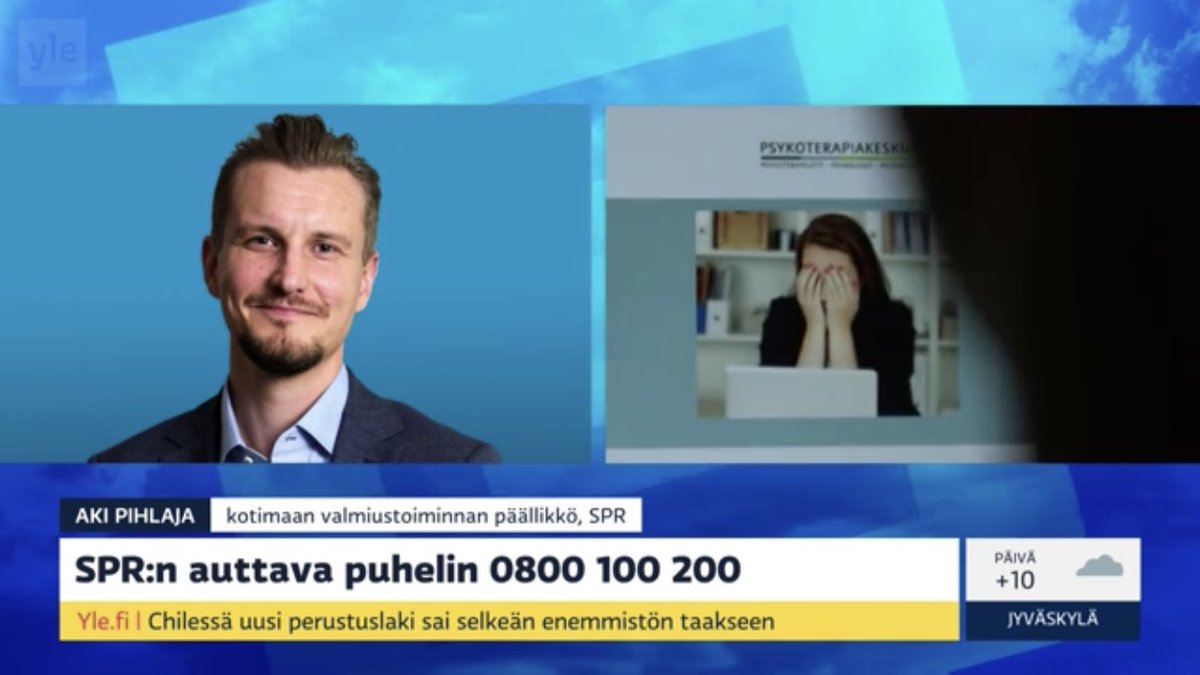 Kerroin #YLE aamussa <a href="/PunainenRisti/">Suomen Punainen Risti</a> auttavan puhelimen käynnistymisestä. Ensimmäisen illan perusteella tarve on suuri. #valmius #varautuminen #järjestöt areena.yle.fi/1-50662547?utm…