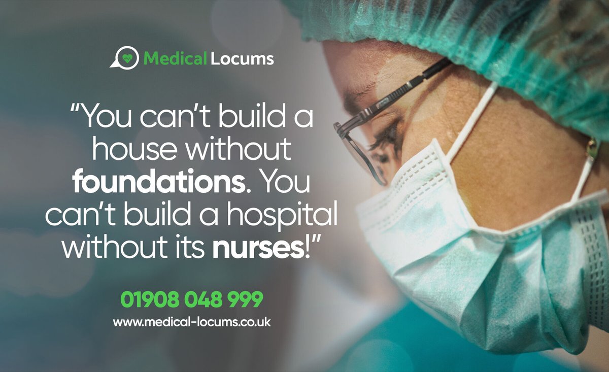 GroupLocums's tweet photo. Nurses are the foundations of hospitals. Without them, hospitals would not be able to function 🏥

Check out some of the live roles we have available below 👇
https://t.co/NNb6Ca5pad

#nursingjobs #nursingroles #nurselife #nursemotivation #mondaymotivation #nhs #supportthenhs https://t.co/mCKyszlZ3c