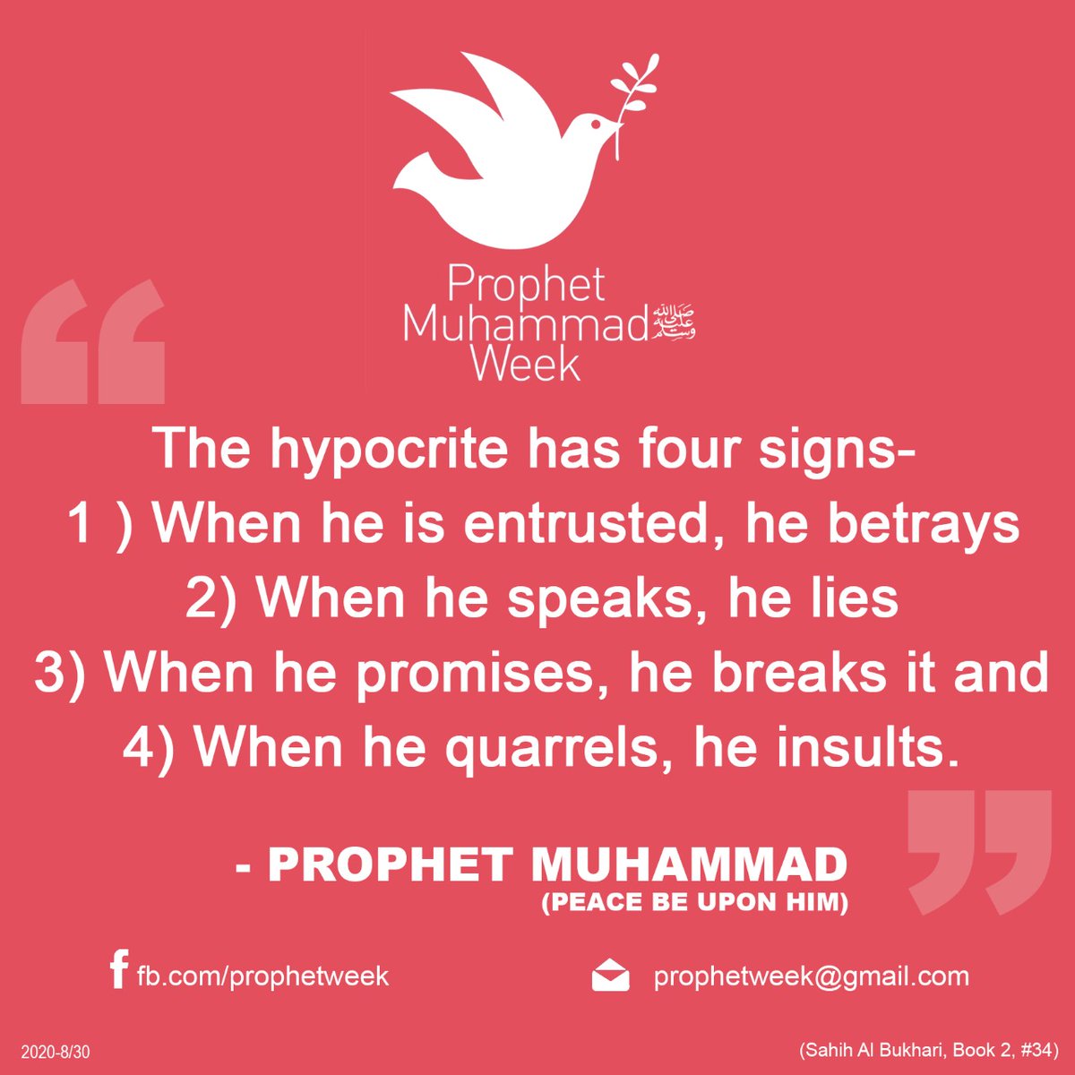 Filinta_Hasan's tweet photo. Today's PMW quote
#signsofhypocrisy #no_lies #no_insults
#ProphetMuhammadWeek https://t.co/Qg0RrqLMQF