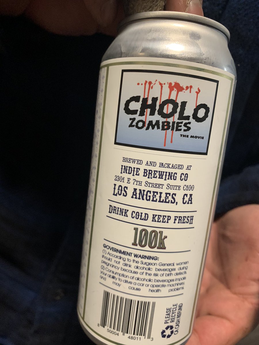 Shout out to <a href="/dinero100k/">dinero100k</a> for hooking us up with the brew and congrats on the premier of #cholozombiesmovie