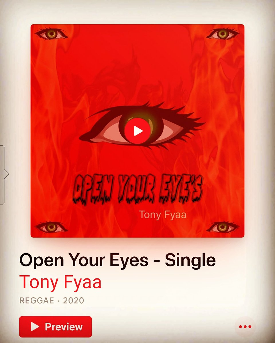 #openyoureyes all major platform receive from any platform of choice mad❤ @itunes
.
.
#itunes #spotify #applemusic #music #reggaemusic #soundcloud #reggae #tidal #newmusic #podcast #deezer #googleplay #tonyfyaa #tonyfyaamusic #kingtonyfyaa #newsingle #newsong #newtune https://t.co/Xa1F6oPk9W