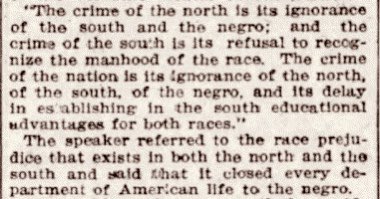 What did Flippin think of all this?The fact that he sued a Lincoln business tells you something. But we don’t have many examples of his own words. One exception is this speech, first delivered while a student, where he says Black people are “now more a slave than ever before”