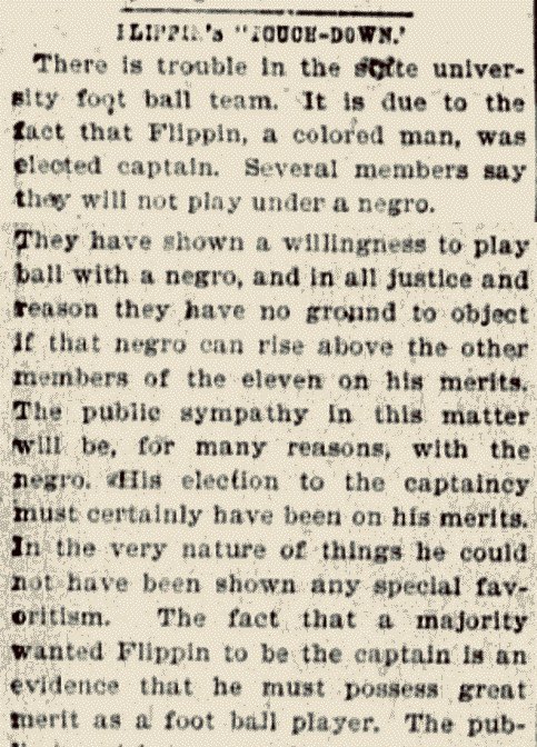 Opinion in Nebraska was divided (as the 8-7 vote suggests). For its part, the Omaha World-Herald published an editorial in support of Flippin’s character and captaincy