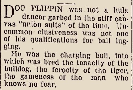 When Flippin passed away, Nebraska newspapers fondly recalled his 1890s football exploits. Charges of disgraceful brutality had faded away. Instead, he was a symbol of strength and traditional values.