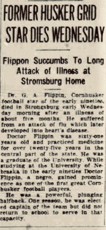 When Flippin passed away, Nebraska newspapers fondly recalled his 1890s football exploits. Charges of disgraceful brutality had faded away. Instead, he was a symbol of strength and traditional values.