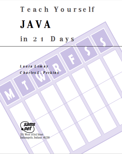 elsolucionario's tweet photo. Teach Yourself JAVA in 21 Days - Laura Lemay - 1st Edition
➖➖➖ 
 https://t.co/eMNi8YpR33
➖➖➖
 #Java #ProgramaciónenJava #ProgramaciónenJava #elsolucionario #pdf #librosgratis #universidad #ebooks #ingenieros #textbooks #estudiante #libros #manualsolution https://t.co/lPKLPpD2a5