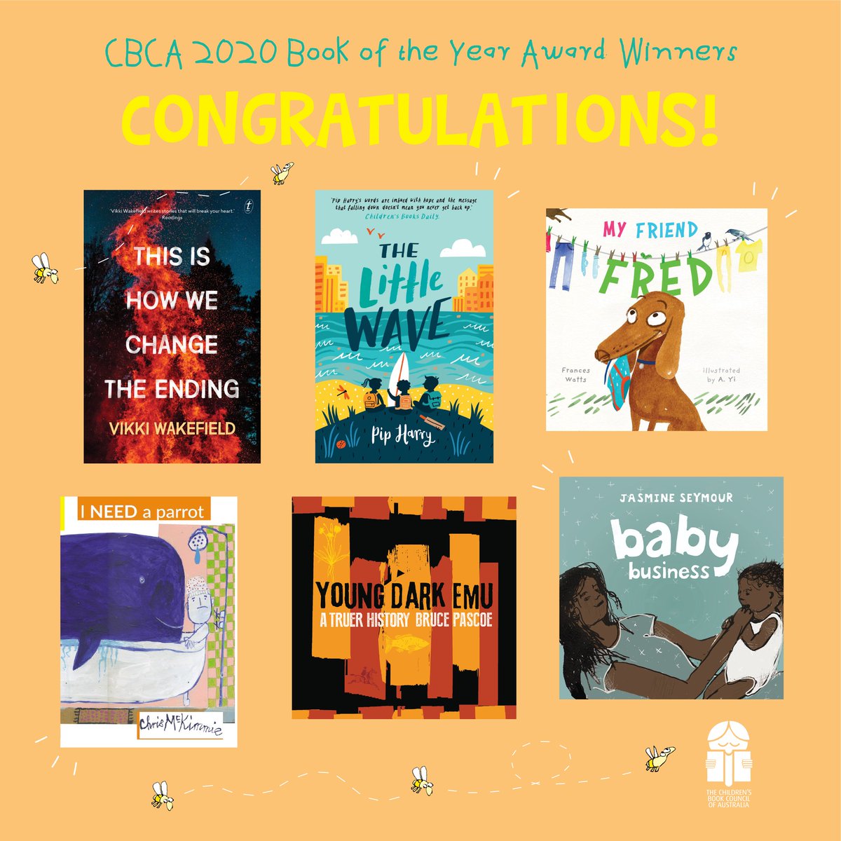 If you want to know more about the 2020 CBCA Book of the Year Winners and Honour Books, our good friends at Reading Time have published a full round up of reviews...

readingtime.com.au/2020-cbca-book…

#CBCA2020 #cbcareview #readingtime