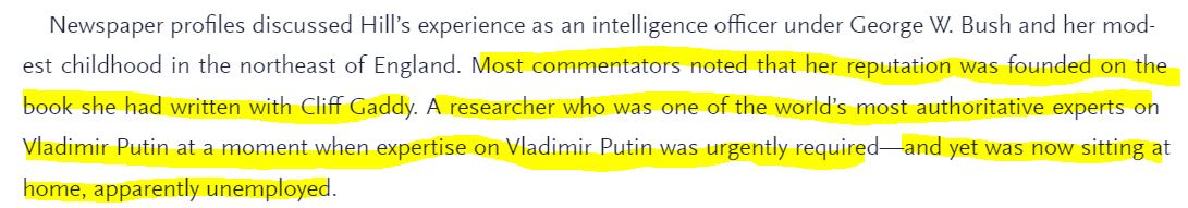 44\\Sweet notes the strangeness of one of the foremost experts on Vladimir Putin up and vanishing at the very moment when Putin experts were most in demand.