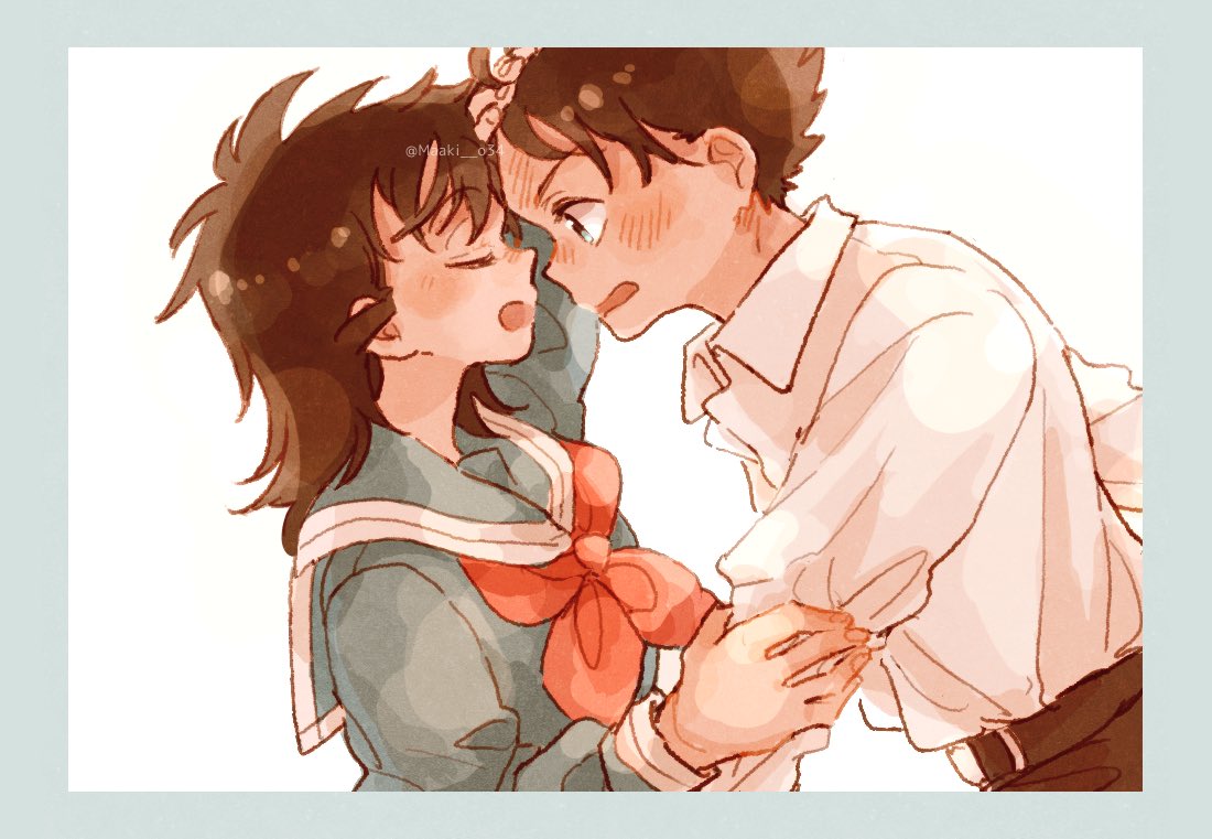 ｢快斗、熱あるんじゃないのー？｣
(ばーろー！！あるとしたらおめーのせいだ！)