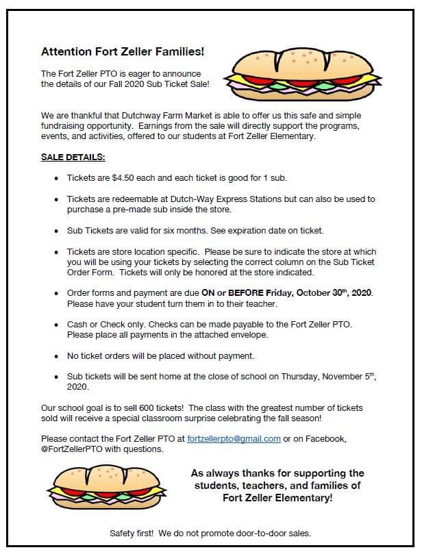 ElcoFort's tweet photo. SUPPORT OUR @FortZellerPTO! Our #DutchWay sub sale is underway, but it wraps up on Friday the 30th! Help our kids sell tickets. After all, who wouldnβt want to get in on some delish subs! Dinner, anyone?!
#ELCOtogether #SupportThePTO https://t.co/UYn24FJlEb