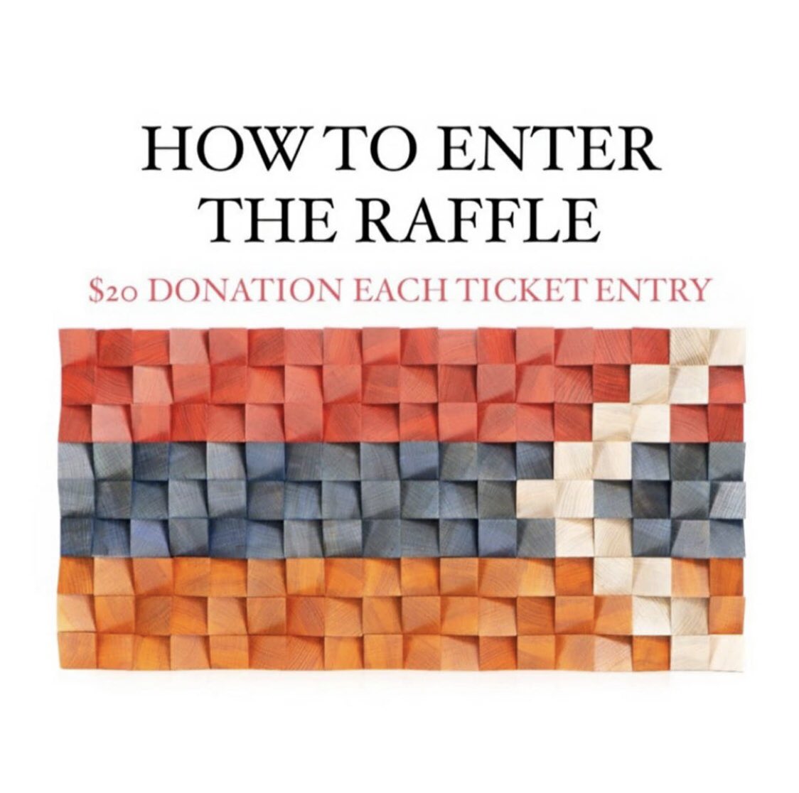 norbert_kobe's tweet photo. HandCrafted Wooden Artsakh Flag Raffle 🇦🇲
All Raffle Proceeds Will Be Donated To Armenia Fund. Each Raffle Entry Is $20, Feel Free To Donate As Much As You’d Like! #ArtsakhStrong #ArtsakhIsArmenia https://t.co/fgJEncIb3h