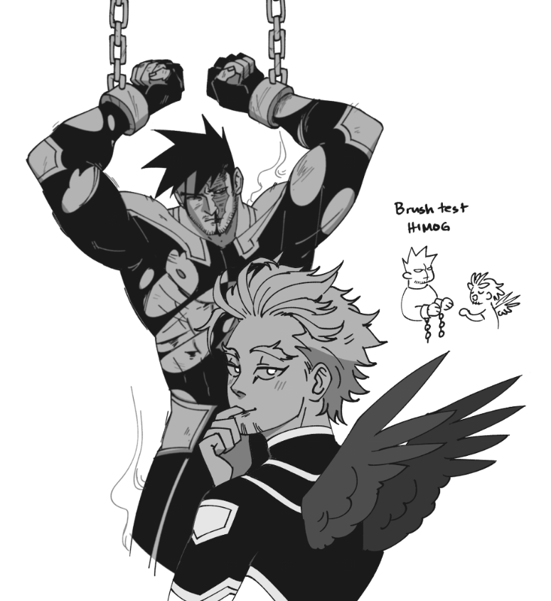 warm up doodle featuring these two 