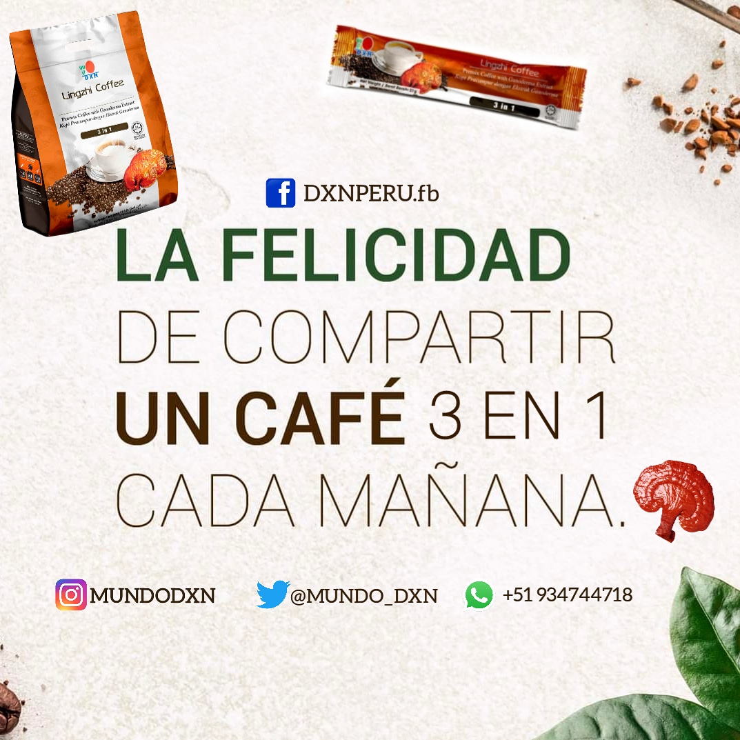 MUNDO_DXN's tweet photo. #DXNNews: Lingzhi Coffee 3 en 1  Café Nutritivo y Saludable 🙋‍♂️

Síguenos en instagram: https://t.co/T3CTuSpyTM
 Obtén tu código de socio completamente gratis en minutos, solo te pediremos 6 datos y listo!

#dxn   #productosdxn #coffee #coffeetime  #ganodermalucidum  #ganoderma https://t.co/yaNonENZ2v