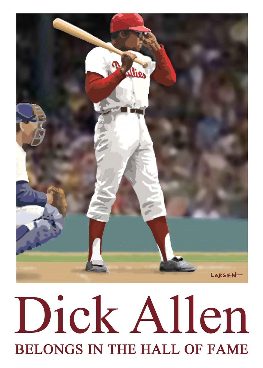 CarfagnoMark's tweet photo. @DickAllen_15 ia standing at the Cooperstown Door with Arms Full of Statistics. So he must use his knees to knock on the door. @baseballhall #LetHimIn #DickAllenBelongsInTheHOF @drewdavis71 @matt_breen @Jeff_Idelson @TMead2002 @Phillies @whitesox @PhillySABR 
@TonyBrunoShow https://t.co/eRES3mW8J9