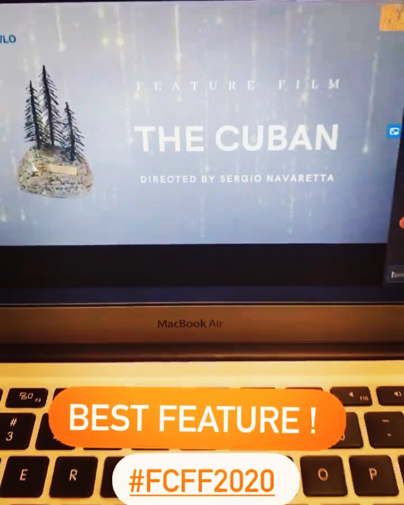 We are so honored and excited to receive this @ForestCityFF Thank you thank you thank you 🙏🏼 @TheCubanMovie