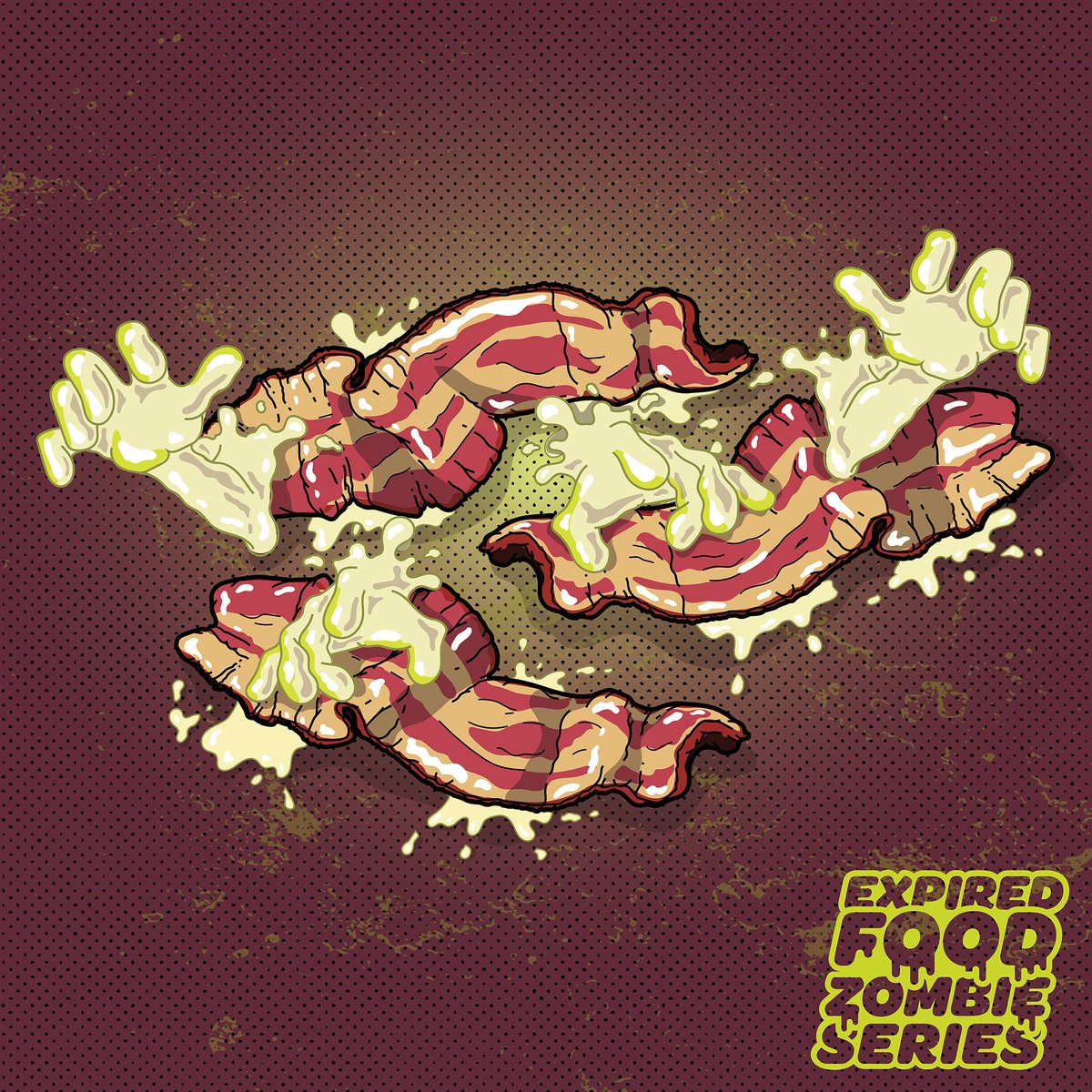 illustreat's tweet photo. Watch out, don’t let this grease splatter on you. Happy National Greasy Food Day! 🥓🎃

#art #illustration #nationalgreasyfoodday #zombiefood #illustreat https://t.co/3CmYslruAN