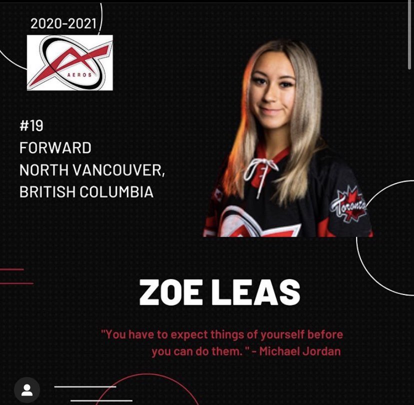 zoeleas's tweet photo. Honoured to be on such a great team with great people! Thank you to everyone who has supported me get to where I am today! Playing in the PWHL has been a dream of mine &amp; to be pursuing my hockey in an amazing city with an even better billet family is a blessing!❤️ https://t.co/T5OSptcs18