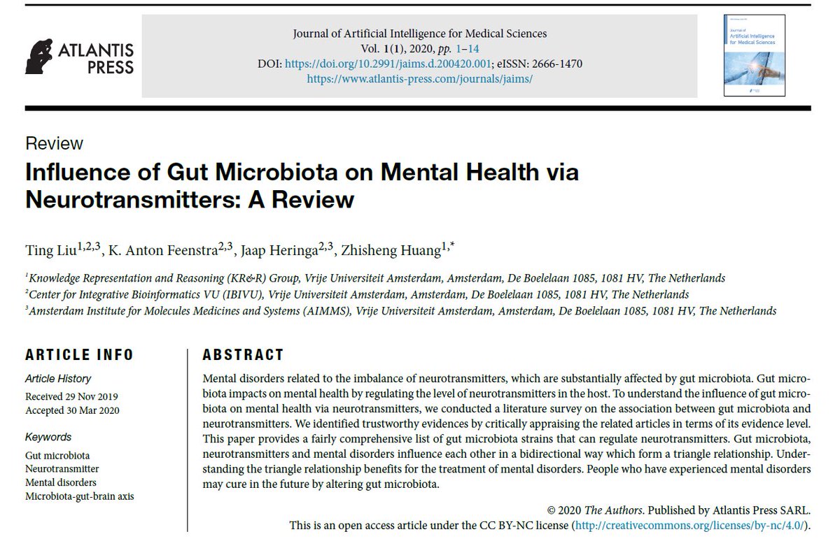adrian_ran_dang's tweet photo. read this interesting #review on the association between #gut #microbiota and #neurotransmitters to affect #Mentalhealth see: https://t.co/xkcyHjMDga #OpenAccess #JAIMS @prmarketingAP https://t.co/KtKF5TtiAG