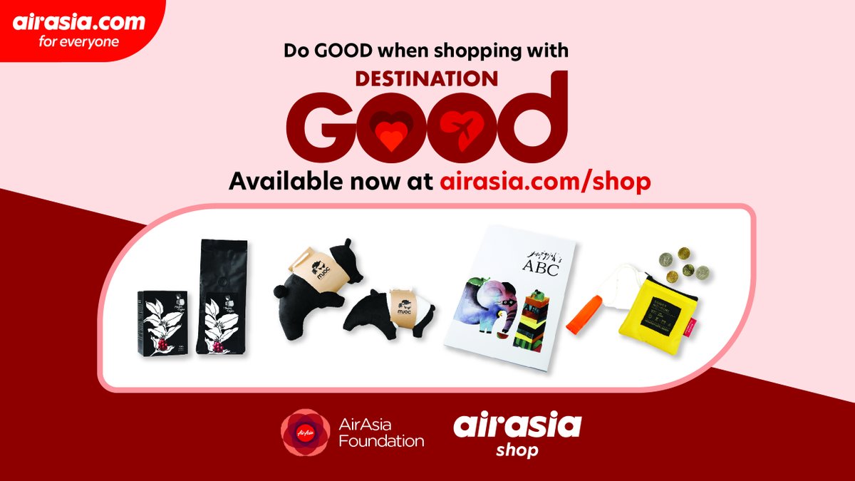 Looking for gifts for your loved ones? Look no further.
Shop now with products sourced from social enterprises across the #Asean region!
#airasiaForEveryone